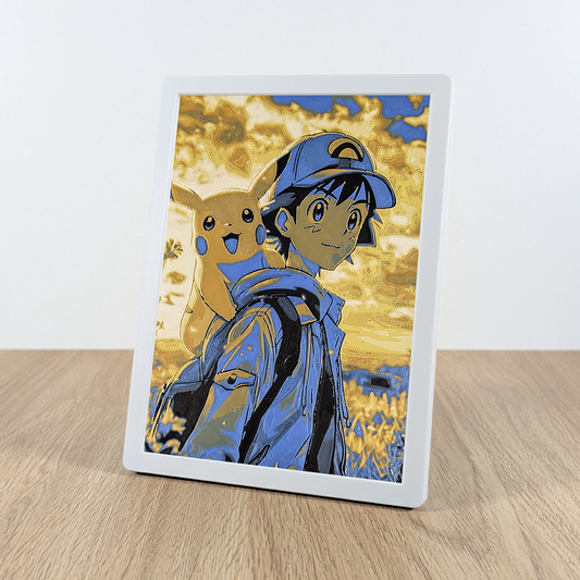 Quadro 3D Ash Ketchum