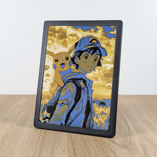 Quadro 3D Ash Ketchum