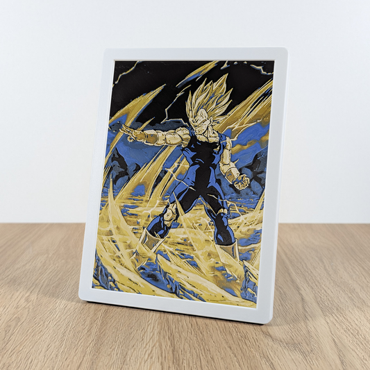 Quadro 3D Majin Vegeta