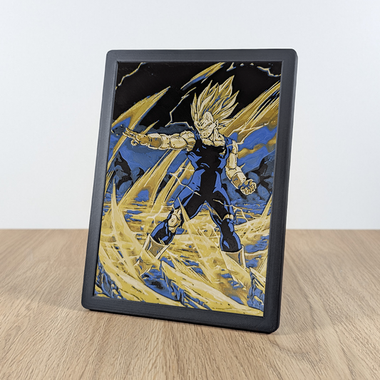 Quadro 3D Majin Vegeta